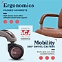 La-Z-Boy Sonata Ergonomic Bonded Leather Swivel Executive Chair, Cognac and Graphite (CCHR10014C)~#|#~683C7436-4D78-4B59-B45D832C7FA5E007_sc7