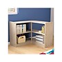 Flash Furniture Bright Beginnings 4-Section Open Corner Storage Unit, 24.5"H x 31.5"W x 31.5"D, Brown (MK-KE24046-GG)~#|#~683DD3A1-6043-4787-B8ED79A7899F5A52_sc7