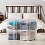 Iris 50 Quart Storage Container with Lid, Plastic, Clear, 4/Pack (500255)~#|#~683FCABE-4EFB-4914-B9AC1AC18C40D86E_sc7