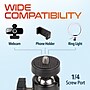Delton T301 Webcam Stand with Phone Clip Holder Tray, Black (DCT301KT)~#|#~684136B2-4C51-47DA-91ACFBE6071F19BA_sc7