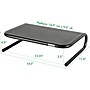 Allsop The Metal Art Jr. Monitor Stand, Pearl Black, 2/Pack (31958)~#|#~68437218-5D7C-445D-B332BE1ECD3AF910_sc7