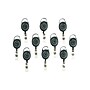Staples Carabiner Name Tag Reel Clips, Smoke, Retractable Cord, Metal Carabiner Clip for Secure ID Badge Access, 10/Pack~#|#~684774C1-68C4-4CA1-A84E3541583C4F2C_sc7
