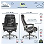 Serta Launtner Bonded Leather Executive Office Chair with Smart Layers Technology, Opportunity Gray/Black (44942A)~#|#~684B6EBB-4C5B-474C-AB06A0F29B52230D_sc7