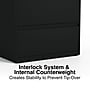 Staples 30" Wide Lateral File Cabinet, 4-Drawer, Assembled, Black, Letter/Legal (20070D)~#|#~68525161-3CF3-43DF-8C4E430D32615CCE_sc7