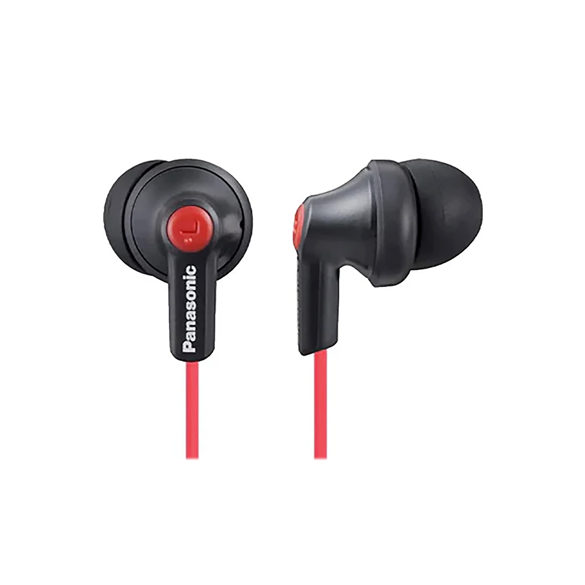 Panasonic ErgoFit Earbuds, Matte Black/Red (RP-TCM125) Sansujyuku sansujyuku.com