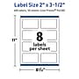Avery TrueBlock Laser/Inkjet Rectangle Multipurpose Labels, 2" x 3.5", White, 400/Box (94238)~#|#~68539BC6-C284-431E-873E372ACF24BB96_sc7