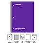 Staples 1-Subject Notebook, 8" x 10.5", College Ruled, 70 Sheets, Purple (ST27501C)~#|#~68543881-CFD6-4CB6-A8DA5D4245A4C720_sc7