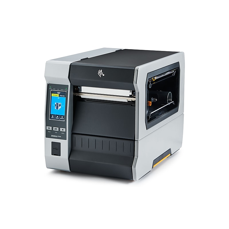 Zebra (ZT61042-T0101A0Z) ZT610 Direct Thermal/Thermal Transfer Label Printer, USB/Serial/Bluetooth/Ethernet, Black/Silver image 1