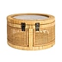 Storied Home Nestable Round Storage with Hinged Lids, Wicker, Natural, 2/Pack (EC1754)~#|#~68567C4A-3FD7-462B-B516610B42D01804_sc7