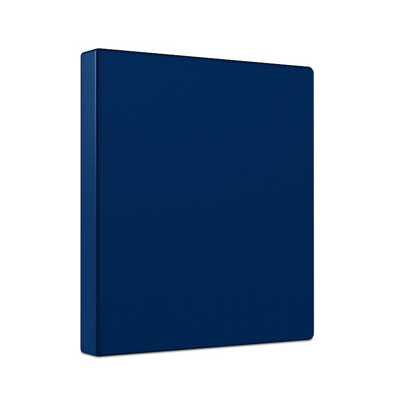 Staples 1" 3-Ring Non-View Binder, Navy (ST26646-CC) image 1