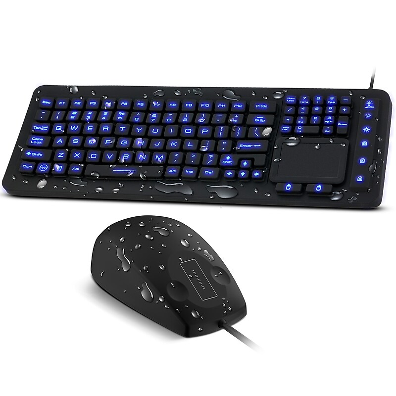 Delton M70/M41 Wired Keyboard and Optical Mouse Combo, Black (DKMKITWM71-U) image 1