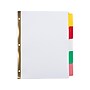 Staples Big Tab Write-On Dividers, 5-Tab, Multicolor, 4 Sets, Customizable Paper Binder Dividers~#|#~30FA0F6D-C30D-495C-98B62AD957250134_sc7