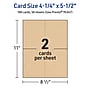 Avery Integrated Cards, 4.25" x 5.5", Matte Kraft Brown, 100/Box (95347)~#|#~685E415B-888A-483A-9BF0DD558C40E896_sc7