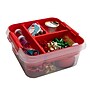 Simplify Gift Storage Box with Lid, Plastic, Red (25522- RED) ~#|#~685FA8B2-37E6-45C5-9B0D6094BFCA480B_sc7