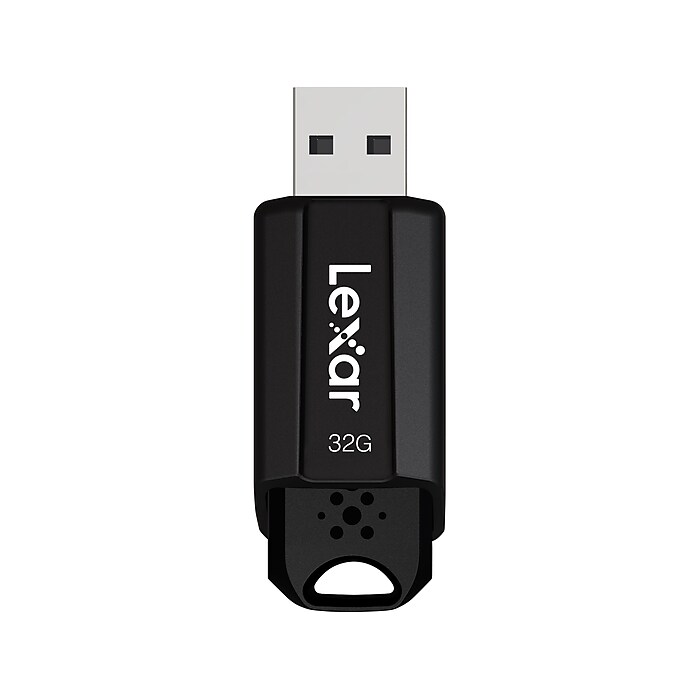 Lexar JumpDrive S80 32GB USB 3.2 Type-A Flash Drive, Black, 3/Pack