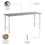 Bush Business Furniture Hustle 72W x 24D Computer Desk with Metal Legs, Platinum Gray (HUD172PG)~#|#~6862FB24-A33E-4338-8CFC610FDFD6539F_sc7