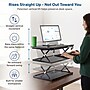 Uncaged Ergonomics Adjustable Standing Desk Converter with Keyboard Tray, Black (CDM)~#|#~6863CBD9-86A9-43DA-ACE6012008B3F7A5_sc7