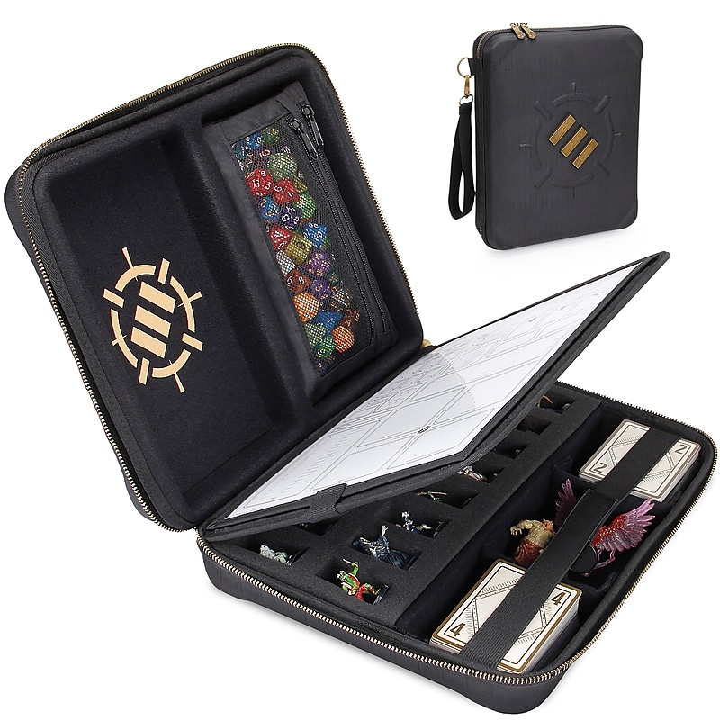 ENHANCE Tabletop Roleplaying Game Organizer Case, Black (ENTTCEC100BKWS) image 1