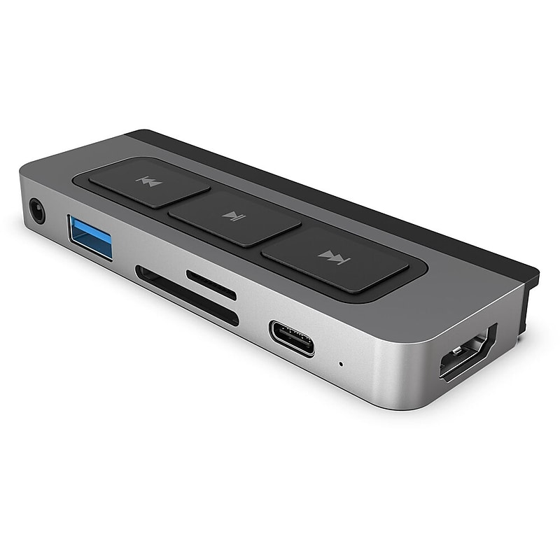 Hyper HyperDrive 6-Port USB-C Media Hub, Gray (HD449WM) image 1