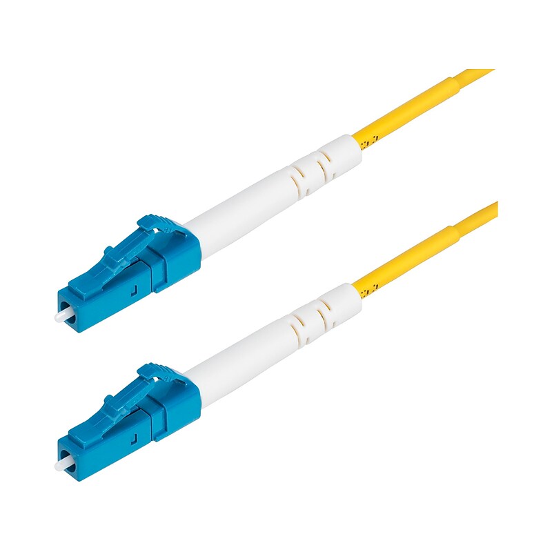 StarTech 5m (16.4ft) LC to LC (UPC) Simplex OS2 Single Mode Fiber Optic Cable, 9/125, Yellow (SPSMLCLC-OS2-5M) image 1