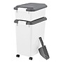 Iris Airtight Dog & Cat Food Container with Treat Box & Scoop, Plastic, White (580094)~#|#~686E29C1-6A6D-4D68-95D2C486F2285152_sc7