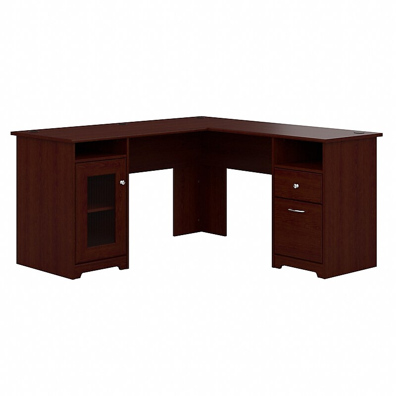 Bush Furniture Cabot L Shaped Desk, Harvest Cherry (WC31430K) image 1
