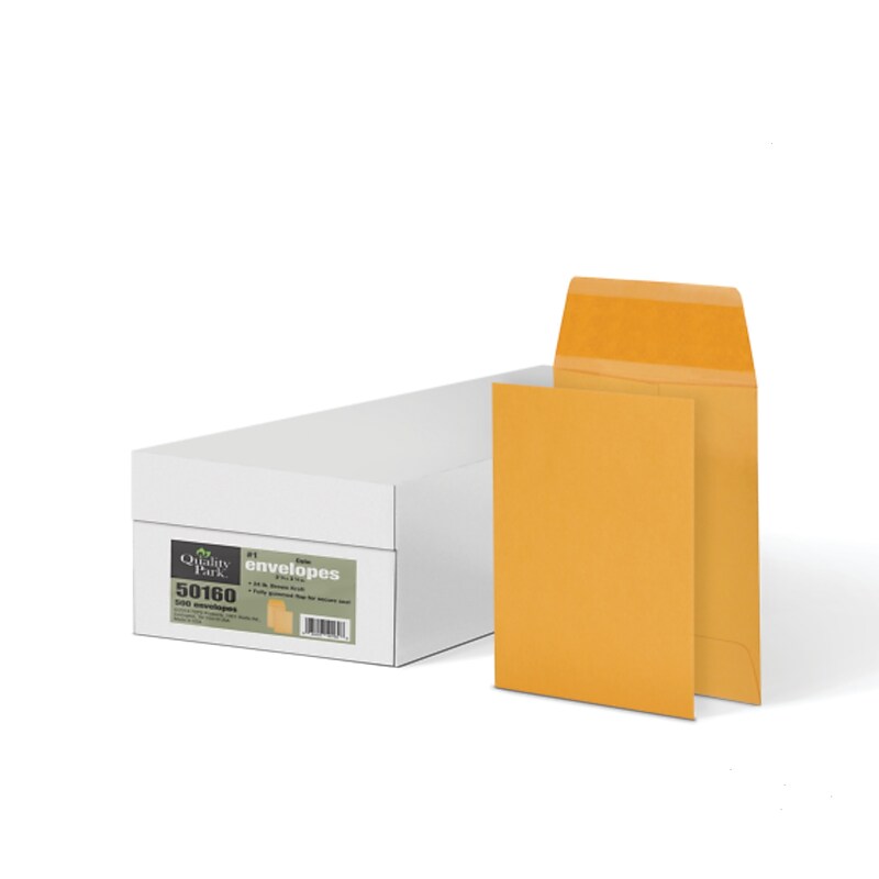 Quality Park Kraft #1 Envelope 2 1/4" x 3 1/2", Light Brown, 500/Box (QUA50160) image 1