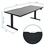 Mount-It! Dual Motor 72"W Electric Adjustable Standing Desk, Black (MI-18122)~#|#~687C763F-65B8-42D1-979E1D1276589E6A_sc7
