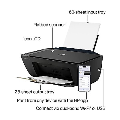HP DeskJet 2955 Wireless All-in-One Color Inkjet Printer, 3 Months Free Instant Ink (A24HJA) Sansujyuku sansujyuku.com