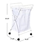 Household Essentials 1-Section Rolling Hamper, Canvas, White (HE1115)~#|#~687CE718-C20D-4AB3-8D469836AEE69897_sc7