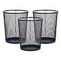 Staples Metal Mesh Trash Can, 4.4 Gallon, Navy Blue, 3/Pack (ST63860)~#|#~687E59A3-7987-4D73-A652A13390437CBF_sc7