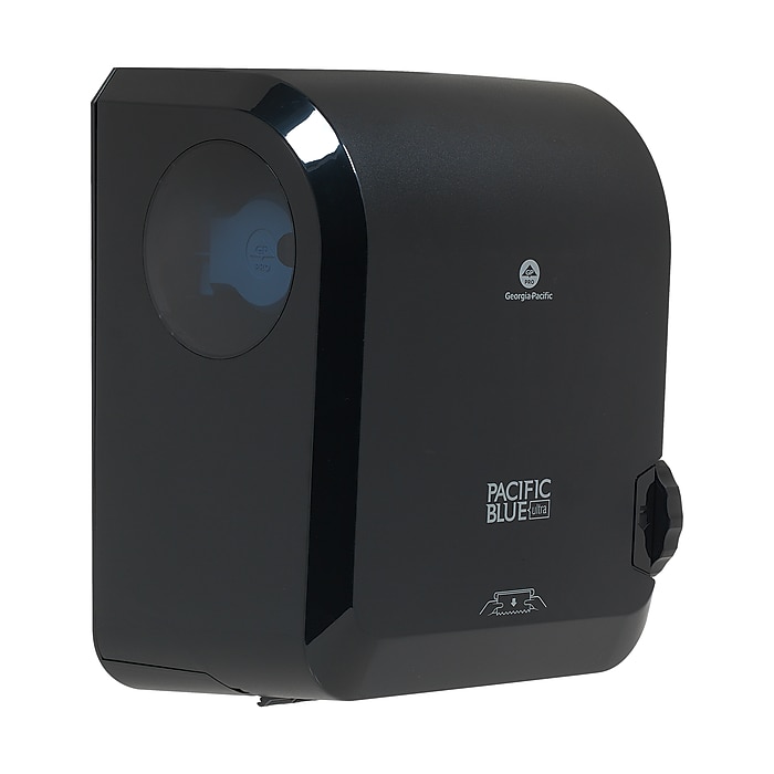 David Pee Pacific Blue Ultra Hardwound Paper Towel Dispenser, Black