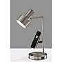 Adesso Rowe Supercharger Incandescent Desk Lamp, 19"H, Brushed Steel (2606-22)~#|#~68859407-3883-4EFA-BE4CA613C0B05C90_sc7