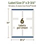 Avery Dissolvable Rectangle Multipurpose Labels, 3" x 3.75", Off-white, 150/Pack (94248)~#|#~688C63DE-428B-41E0-B4FAE2EDF04756F1_sc7