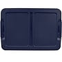 Home Logic 29 Qt. Latch Lid Storage Tote, Clear/White, 6/Pack (7102-010000044)~#|#~688D01A5-050D-4A12-9B95D2A663EB4FA2_sc7