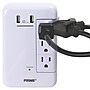 PRIME 6-Swiveling AC Outlet and 2-USB Port Surge Protector Wall Tap, 1,200-Joules, White (PBRUSB346S-A)~#|#~68903200-2EF0-4154-93376736D5137FD3_sc7