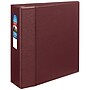 Avery Heavy Duty 4" 3-Ring Non-View Binders, D-Ring, Maroon (79-364)~#|#~6890932A-4DD5-4814-9DC434F5CBA90734_sc7