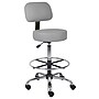 Boss Caressoft Vinyl Medical/Drafting Stool with Back Cushion, Grey (B16245-GY~#|#~68964EA8-5B4C-4B74-9C13E7E7B2D95DE1_sc7