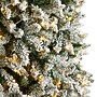 Nearly Natural 10' Slim Flocked Montreal Fir Artificial Christmas Tree with 800 Warm White LED Lights (T3314)~#|#~68991F75-9BF4-435A-B49B2C6CCE44F311_sc7