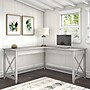 Bush Furniture Key West 60"W L Shaped Desk, Linen White Oak (KWD160LW-03)~#|#~689E8BBD-127F-40C3-AA4EC35ED9F62C9E_sc7