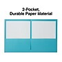 Staples 10% Recycled Smooth 2-Pocket Paper Presentation Folder, Teal, 10/Pack (13383-US)~#|#~689F7281-8480-44CC-B73E94A9783BB2E2_sc7