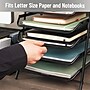 Mind Reader Metal Front Loading Letter Tray, Letter/Legal Size, Black (6TPAPER-BLK)~#|#~68A0CFCE-1F66-4D8F-8D108057FE9B13A1_sc7