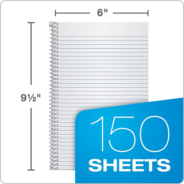 Oxford Earthwise 3-Subject Notebooks, 6