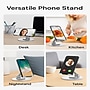 Uncaged Ergonomics 360° Swivel Rotating Adjustable Cell Phone Stand for Desk, Silver (SPS-SILVER)~#|#~68A60F73-609C-4A7E-AE1C3FD7D6283BBF_sc7