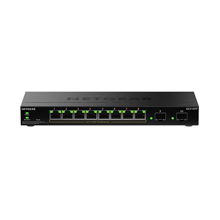 Netgear S350 Series 8-Port Gigabit PoE Smart Switch, 1000Mbps