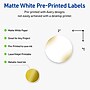 Avery Laser/Inkjet Circle Multipurpose Labels, 2" Dia., White, 120/Pack (S00EWE)~#|#~68ABD3C7-121F-42DB-9896DFC47E3B8C13_sc7