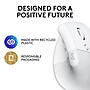 Logitech Lift for Mac Wireless Ergonomic Vertical Optical Bluetooth & USB Mouse, White (910-006471)~#|#~68ACD4F9-A662-4064-BB390EBA07D8E0E3_sc7