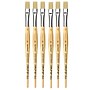 da Vinci JUNIOR Mixed Media Synthetic Bristle, Flat Brush, 6/Bundle (DVXVA32912-6)~#|#~68B0C773-CCFA-44A1-AFFB541917C5AF88_sc7