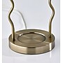 Simplee Adesso Twirl Candlewarmer 13.5" Halogen Table Lamp, Antique Brass/Beige/White Floral (SL1195-21)~#|#~68B1BB17-F7B9-47FB-A76674FBCA7B36D2_sc7