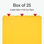 Pendaflex Recycled File Folder, 1-Tab, Assorted, Letter Size, Yellow, 25/Box (1007022)~#|#~68B54896-3063-4F3B-B807951C91903334_sc7